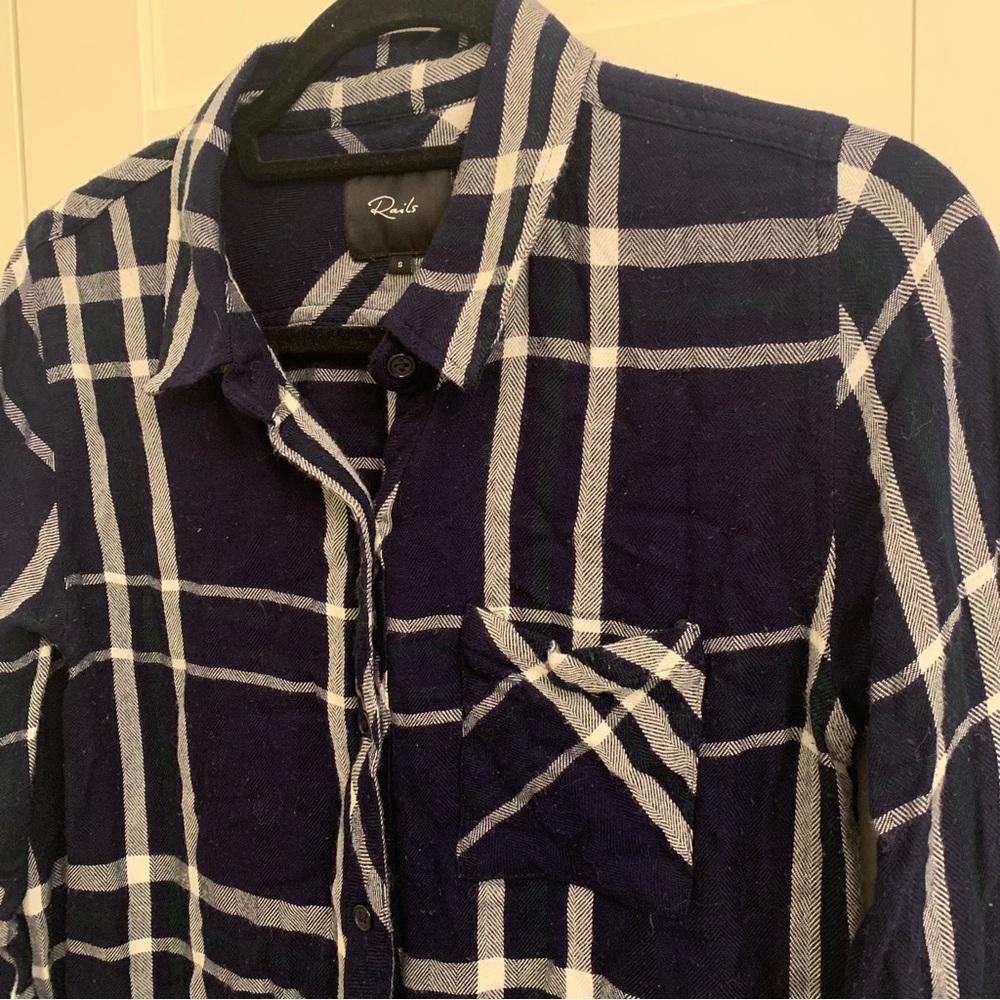 Rails Hunter Plaid Button Up Shirt - image 3